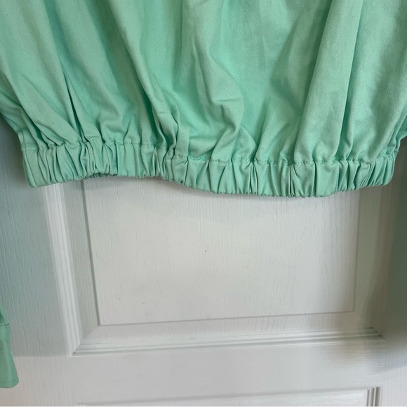 ASOS DESIGN Mint Cropped Shirt Jacket - Picture 7 of 14